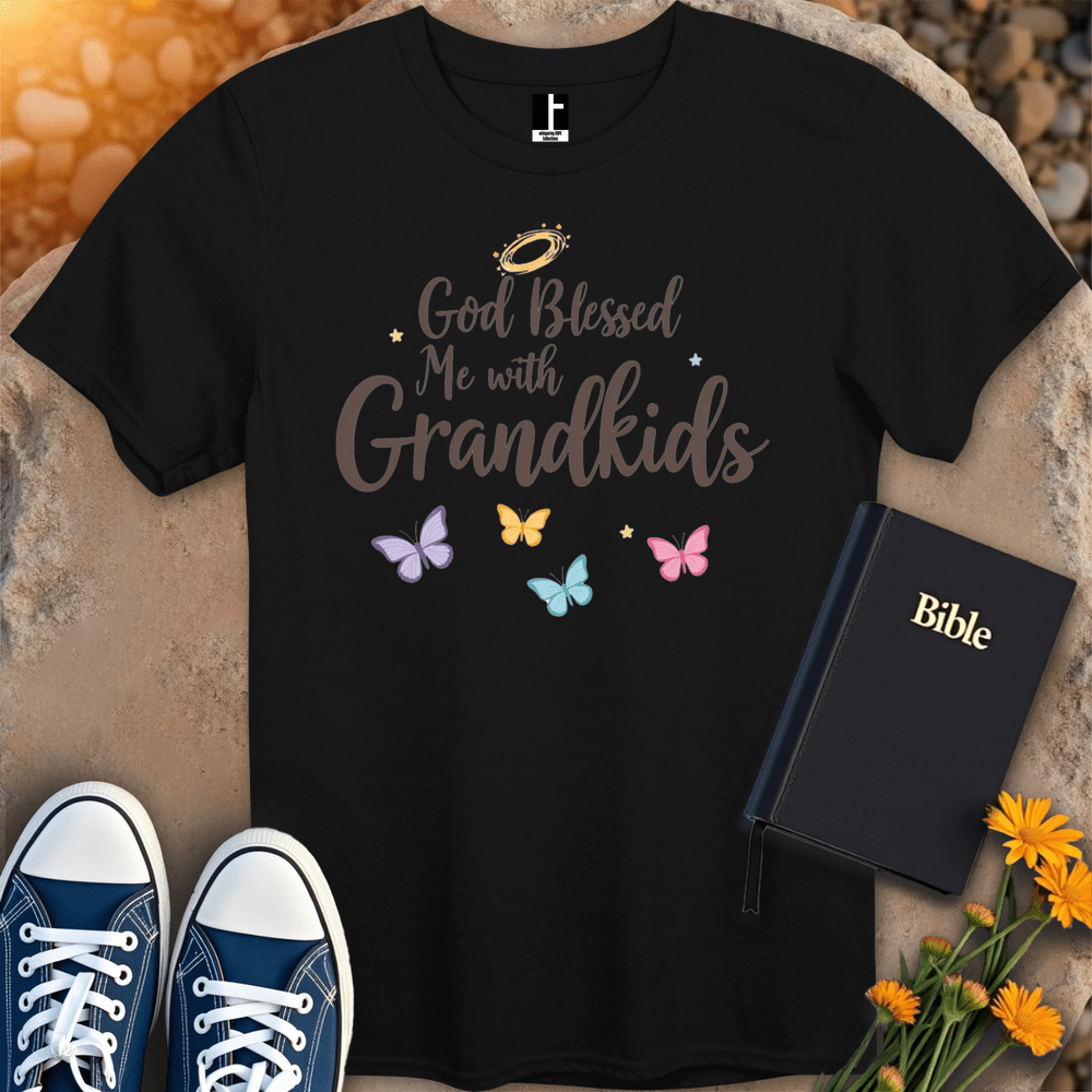 T-Shirt S / Black BlessedWithGrandkids T-Shirt