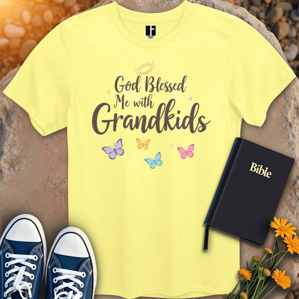 T-Shirt S / Cornsilk BlessedWithGrandkids T-Shirt