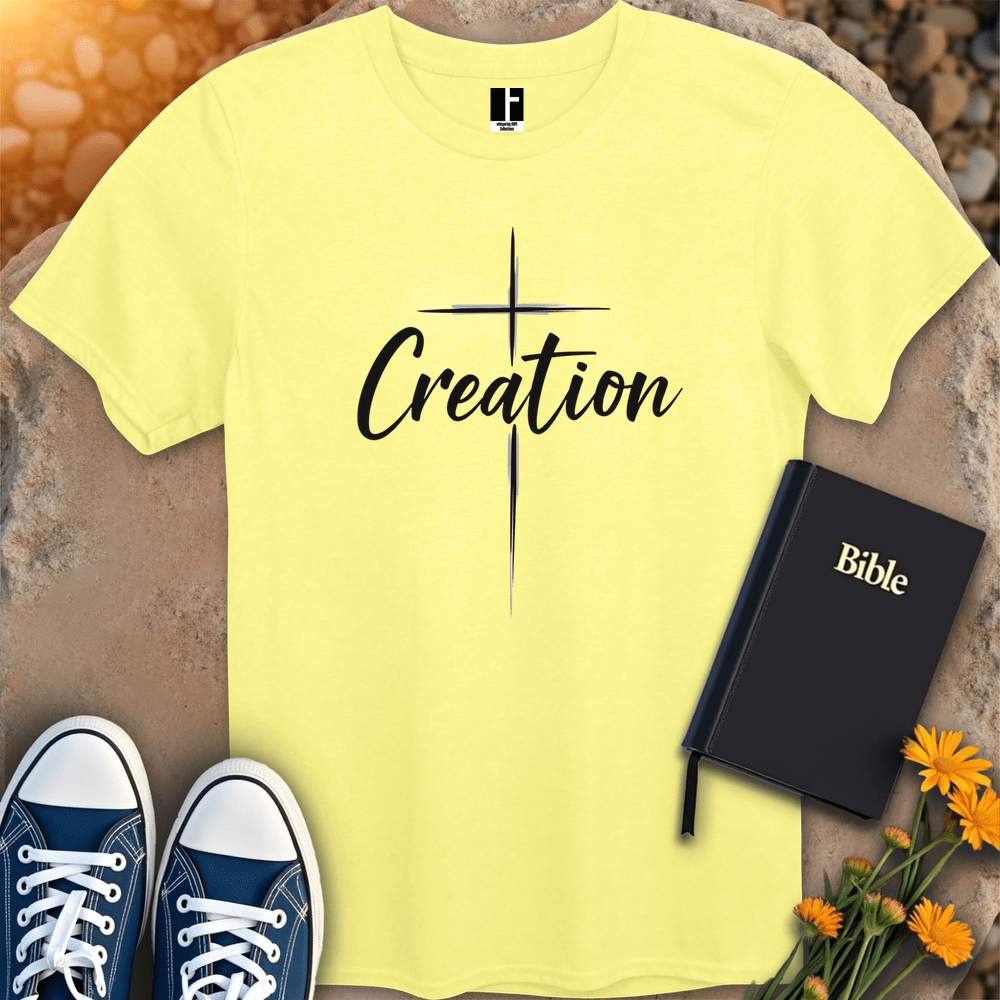 T-Shirt S / Cornsilk CreationCross T-Shirt