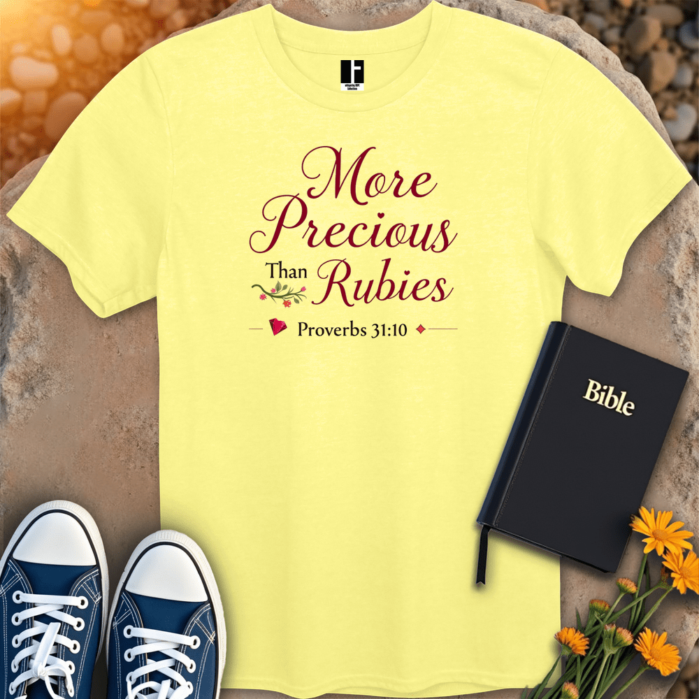 T-Shirt S / Cornsilk MorePreciousThanRubies T-Shirt