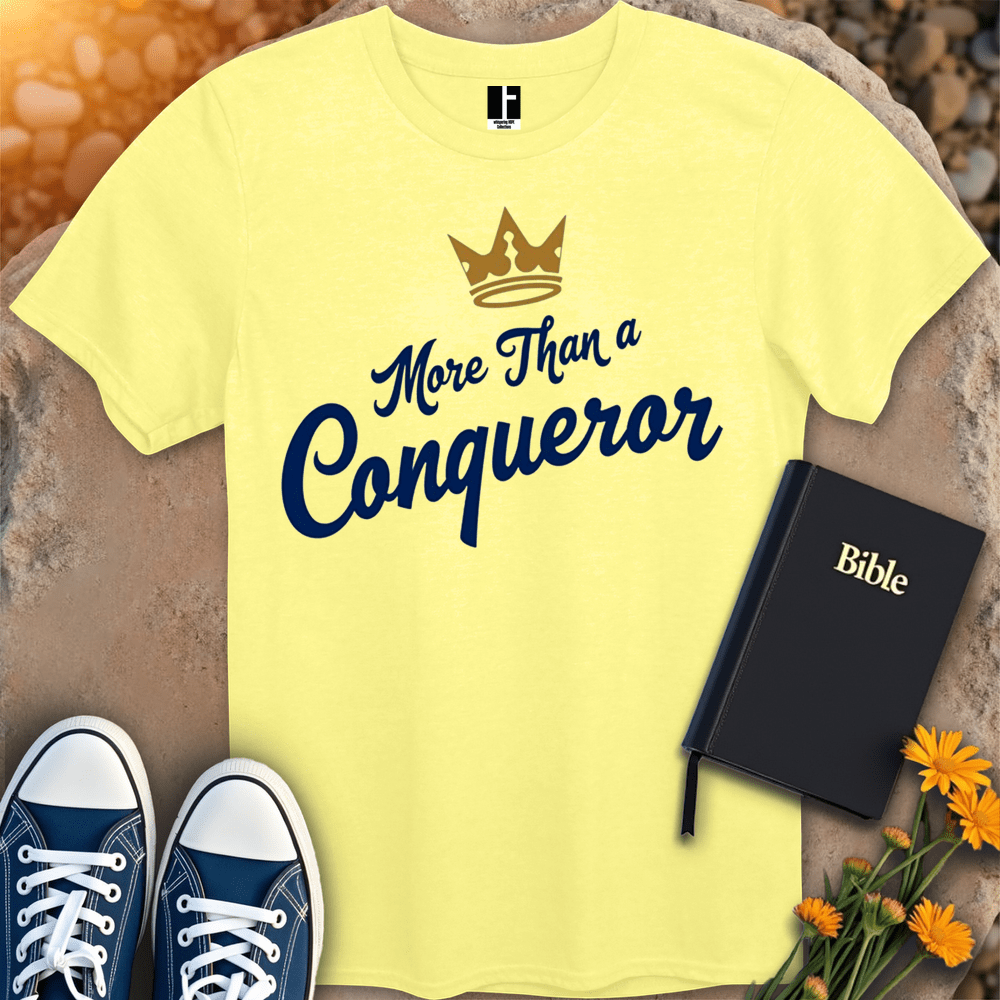 T-Shirt S / Cornsilk MoreThanAConqueror T-Shirt