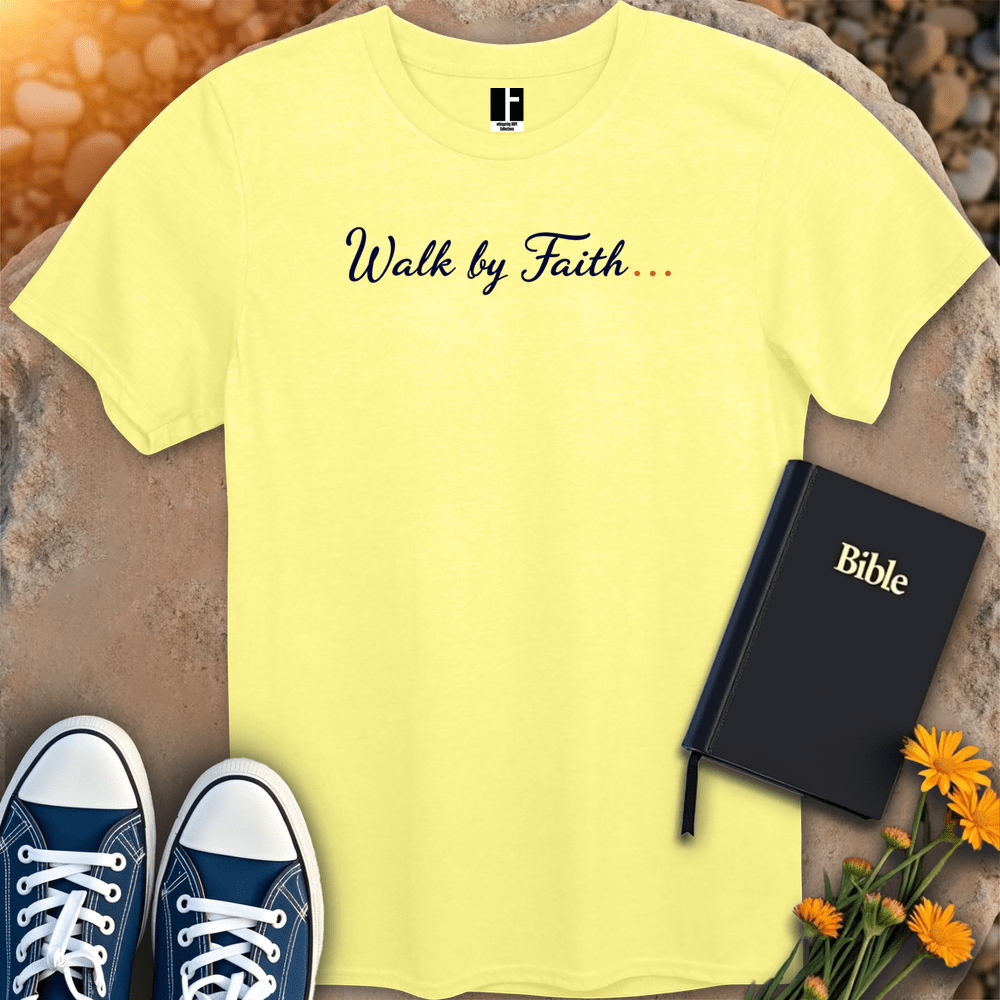 T-Shirt S / Cornsilk WalkByFaith T-Shirt
