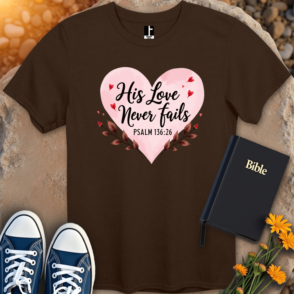 T-Shirt S / Dark Chocolate LoveNeverFailsT-Shirt