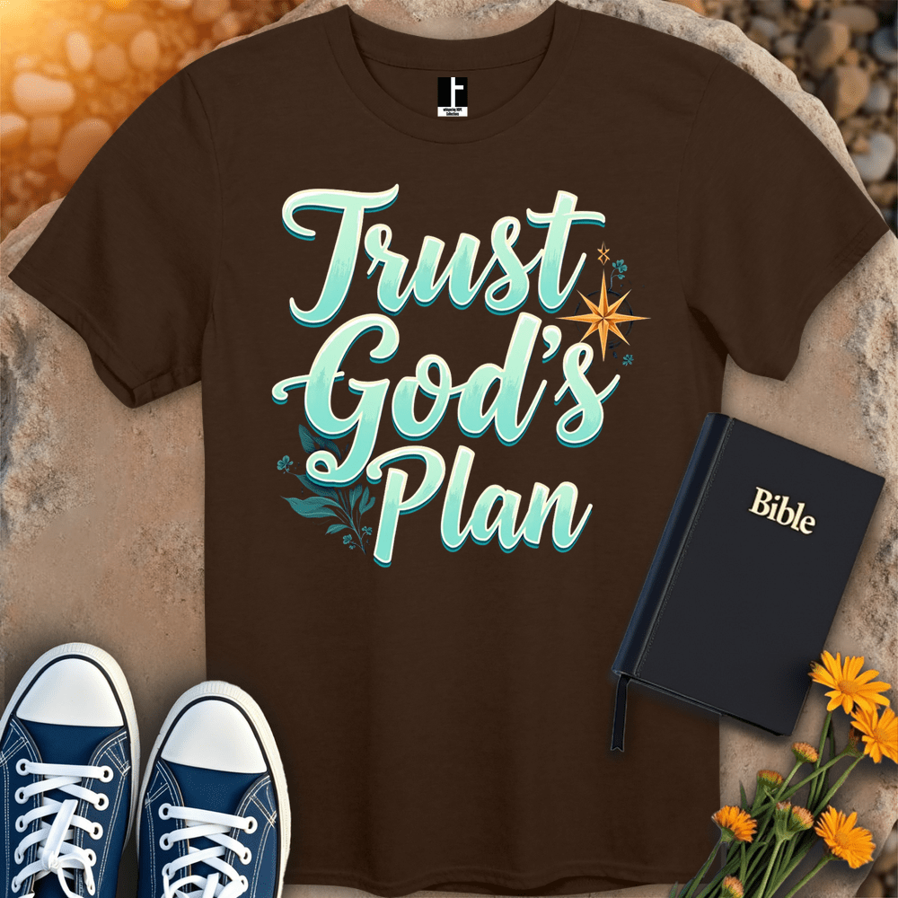 T-Shirt S / Dark Chocolate TrustGodsPlan T-Shirt