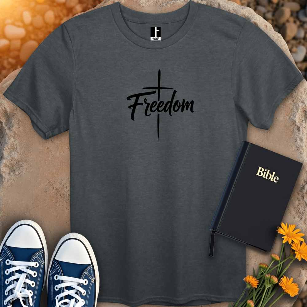 T-Shirt S / Dark Heather FreedomCross T-Shirt