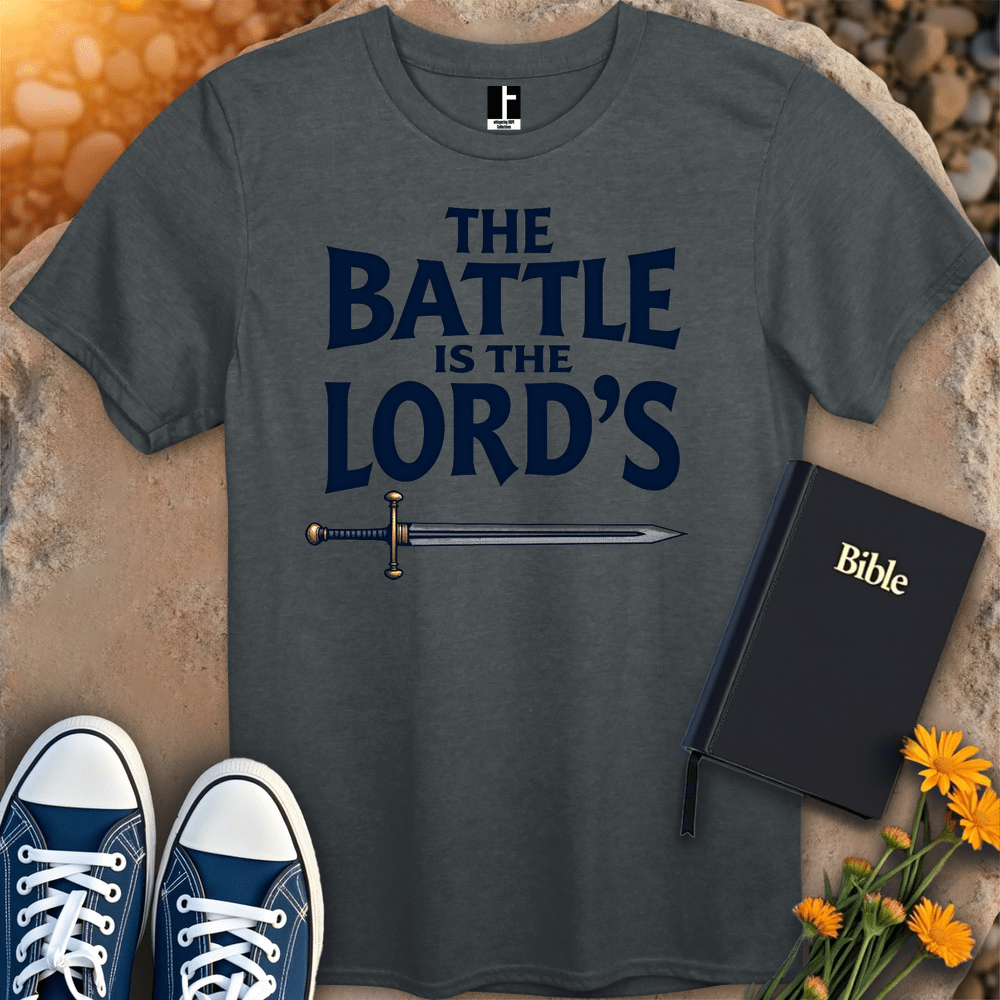T-Shirt S / Dark Heather TheBattleIsTheLords T-Shirt