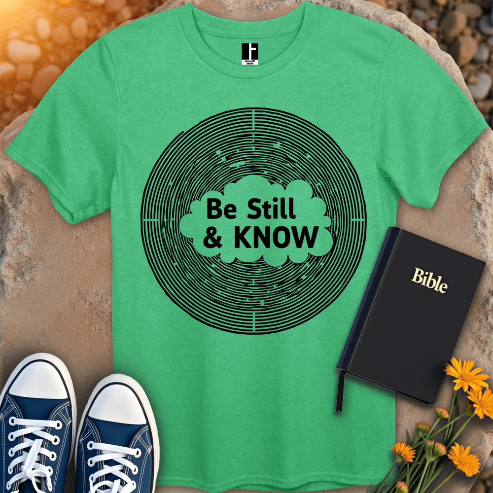 T-Shirt S / Heather Irish Green BeStillAndKnow T-Shirt