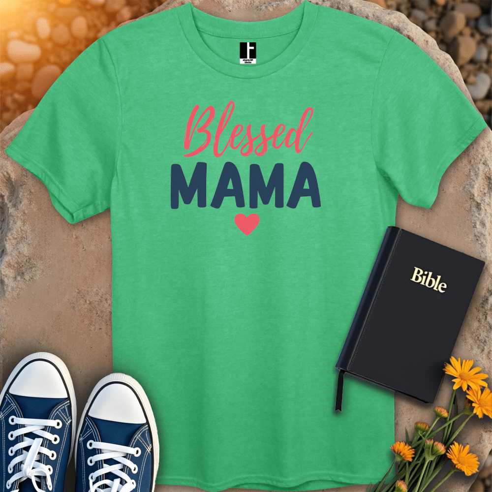 T-Shirt S / Heather Irish Green BlessedMama T-Shirt