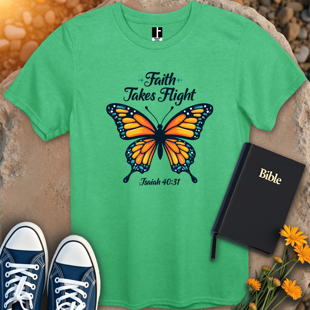 T-Shirt S / Heather Irish Green FaithFlies T-Shirt