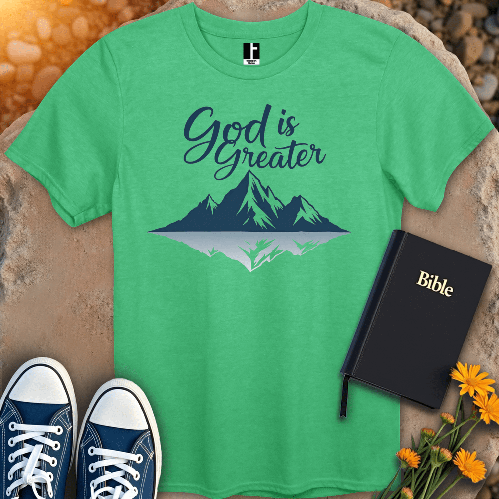 T-Shirt S / Heather Irish Green GodIsGreater T-Shirt