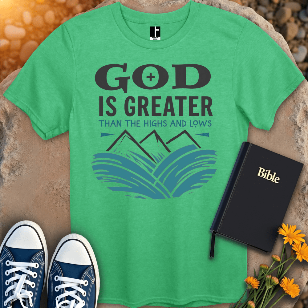 T-Shirt S / Heather Irish Green GodIsGreater T-Shirt