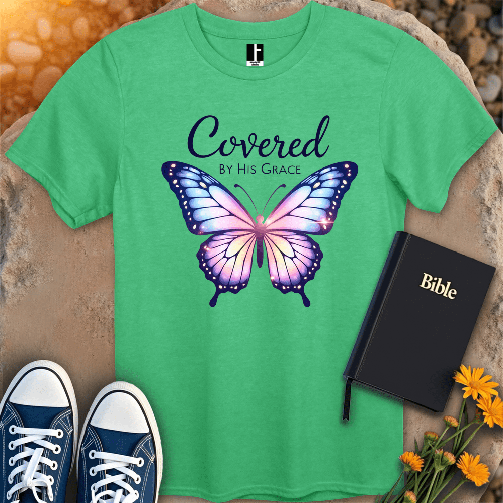 T-Shirt S / Heather Irish Green GraceCovered T-Shirt