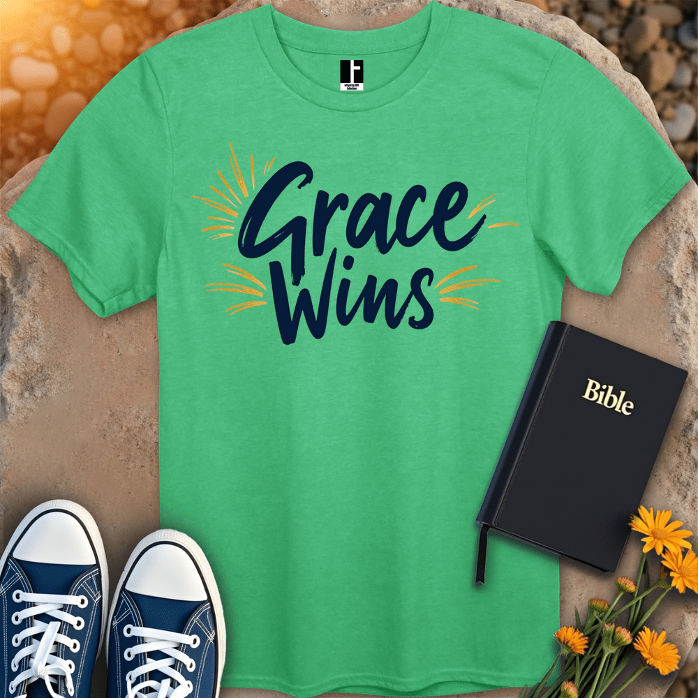 T-Shirt S / Heather Irish Green GraceWins T-Shirt