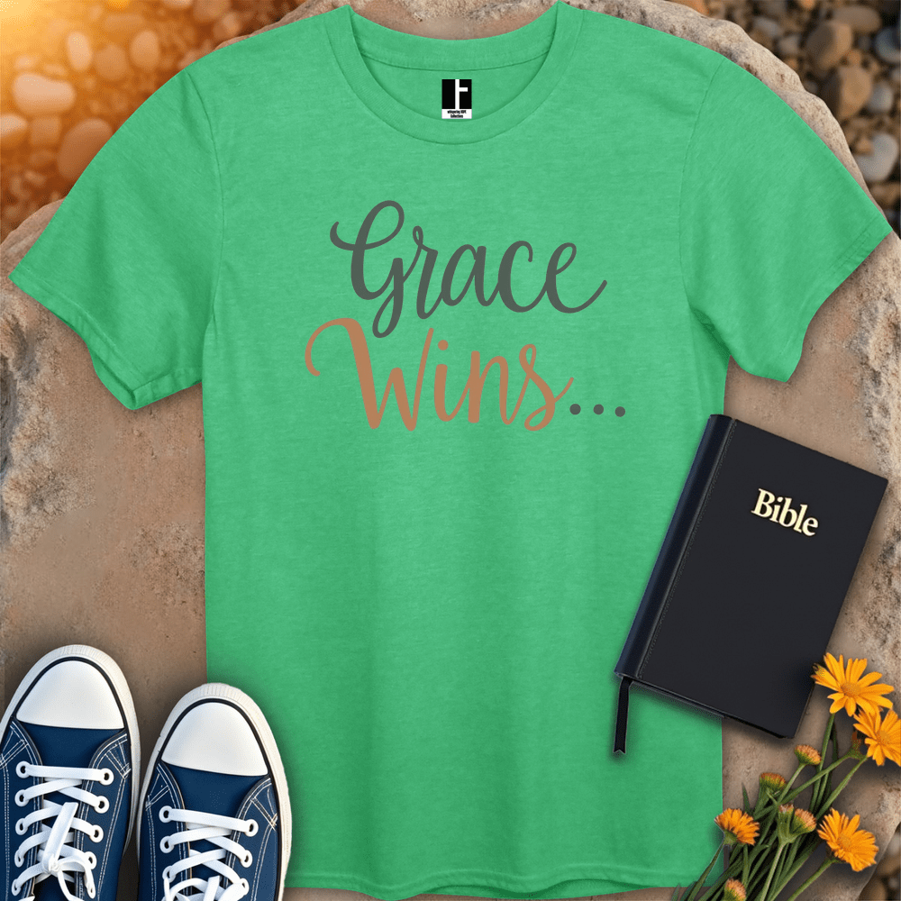 T-Shirt S / Heather Irish Green GraceWins T-Shirt