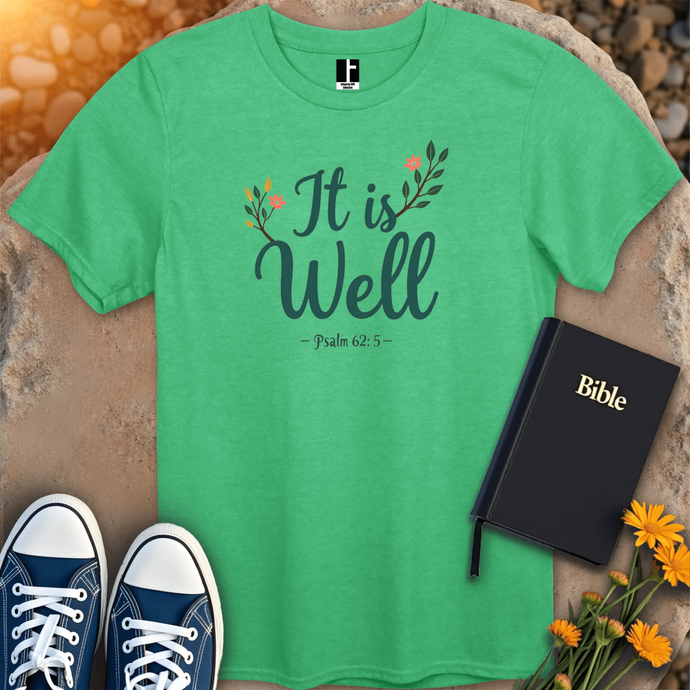 T-Shirt S / Heather Irish Green ItIsWell T-Shirt