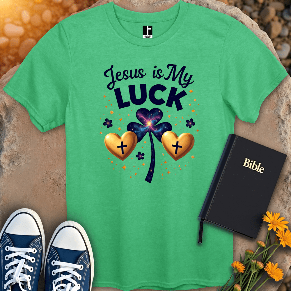 T-Shirt S / Heather Irish Green JesusMyLuck T-Shirt