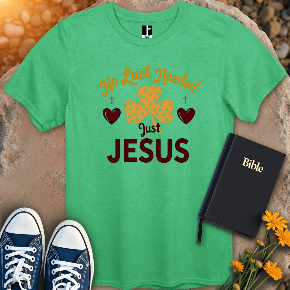 T-Shirt S / Heather Irish Green JustJesus T-Shirt