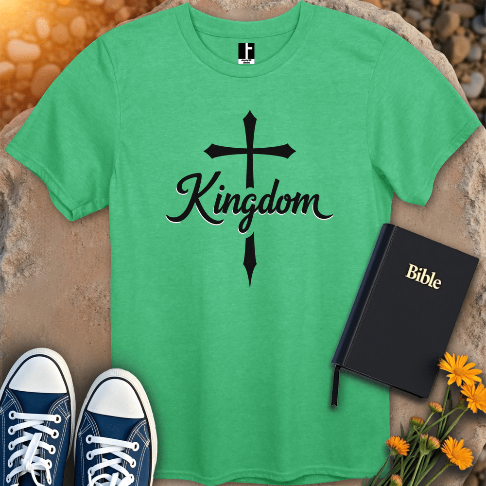 T-Shirt S / Heather Irish Green KingdomCross T-Shirt