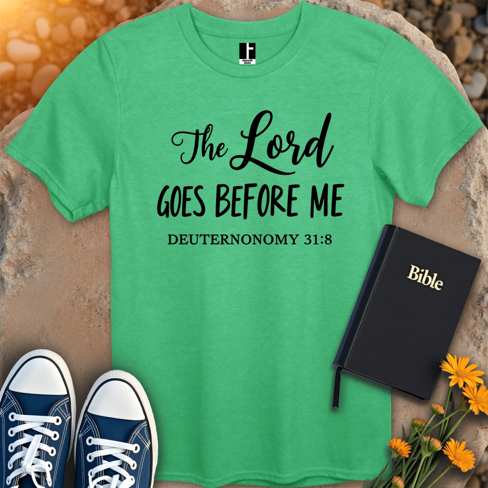 T-Shirt S / Heather Irish Green LordGoesBeforeT-Shirt