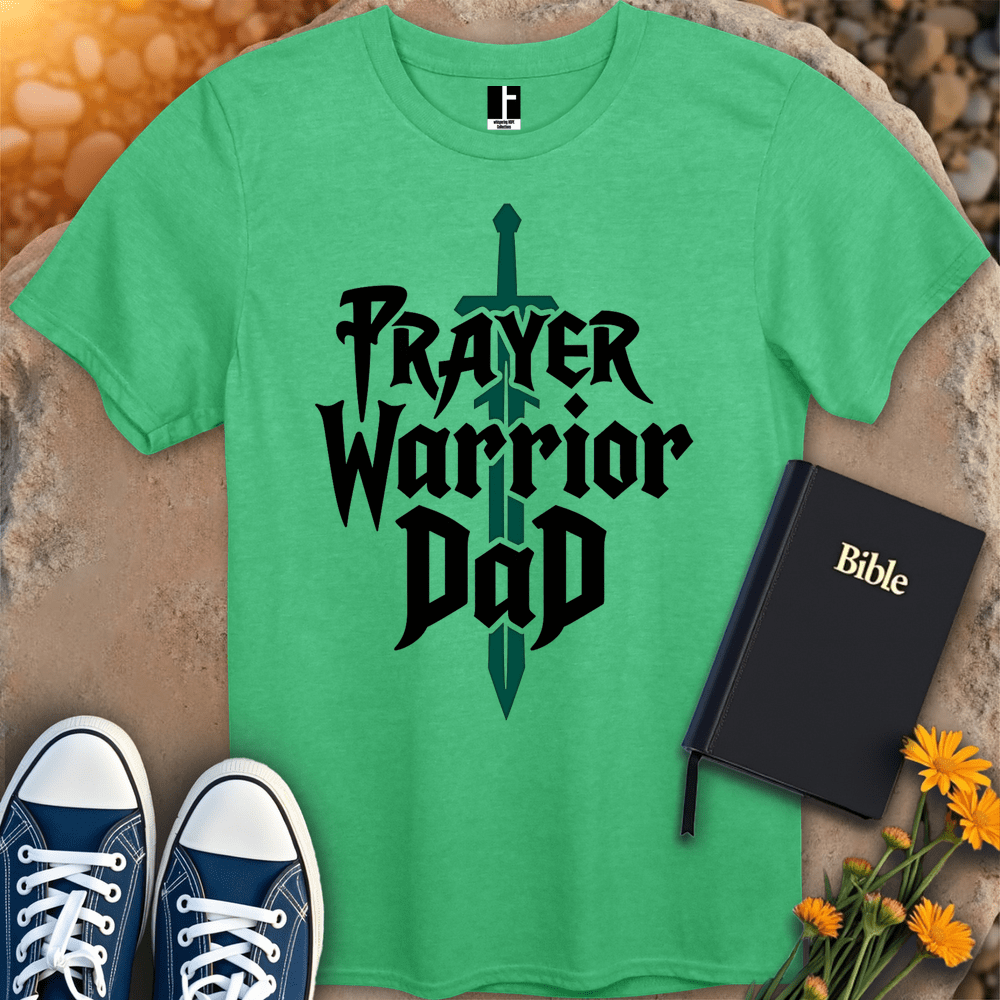 T-Shirt S / Heather Irish Green PrayerWarriorDad T-Shirt