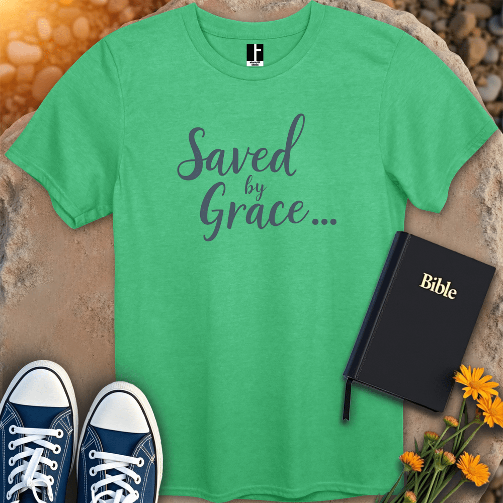 T-Shirt S / Heather Irish Green SavedByGrace T-Shirt