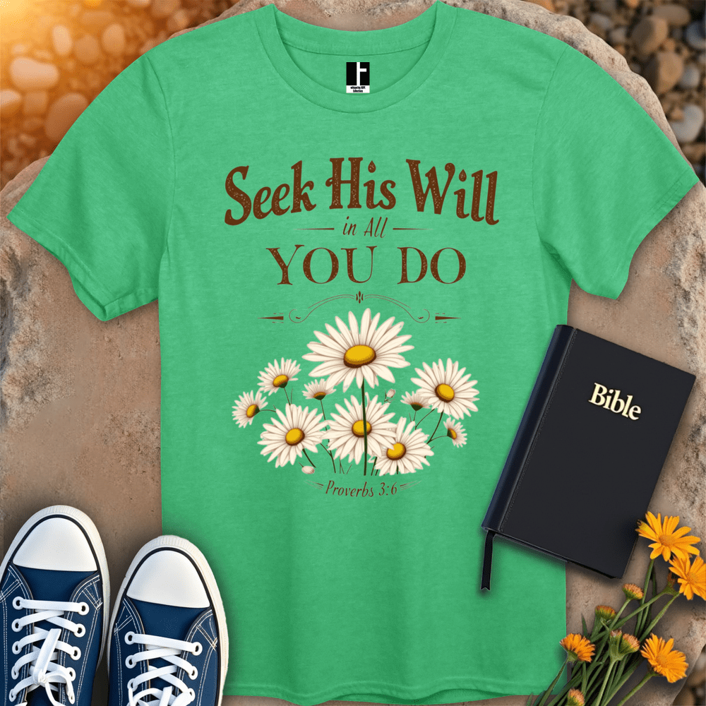 T-Shirt S / Heather Irish Green SeekHisWill T-Shirt