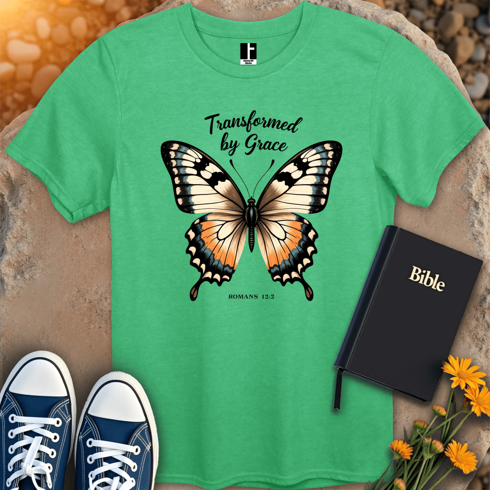 T-Shirt S / Heather Irish Green TransformedByGrace T-Shirt