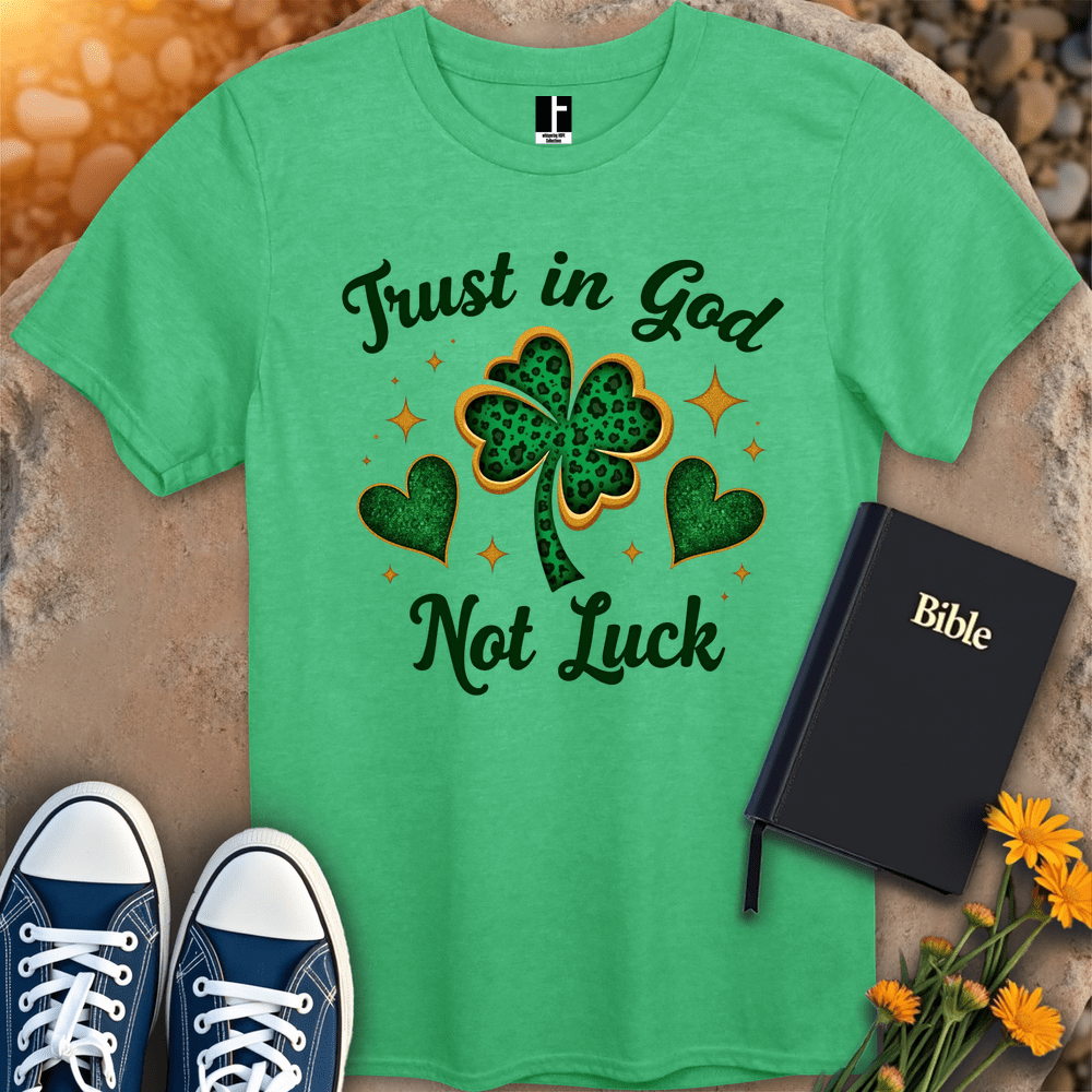 T-Shirt S / Heather Irish Green TrustInGod T-Shirt