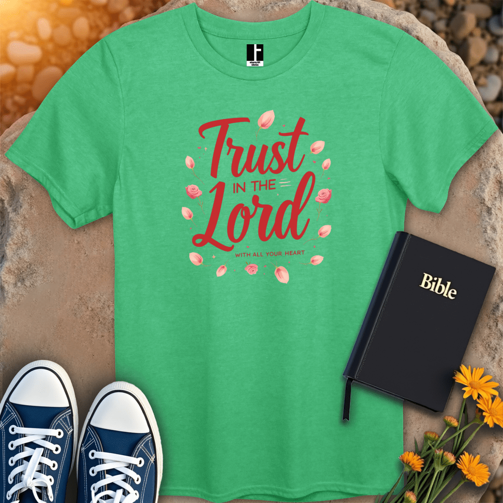 T-Shirt S / Heather Irish Green TrustInTheLordT-Shirt
