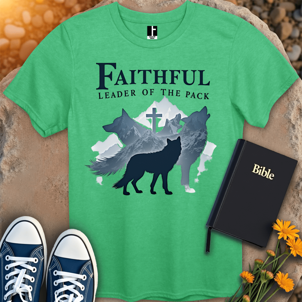 T-Shirt S / Heather Irish Green WolfPackFaith T-Shirt