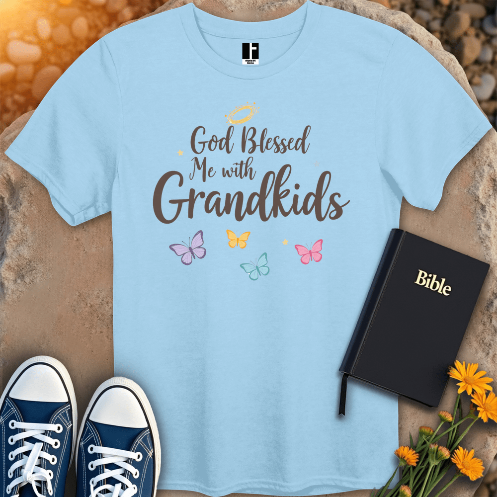 T-Shirt S / Light Blue BlessedWithGrandkids T-Shirt