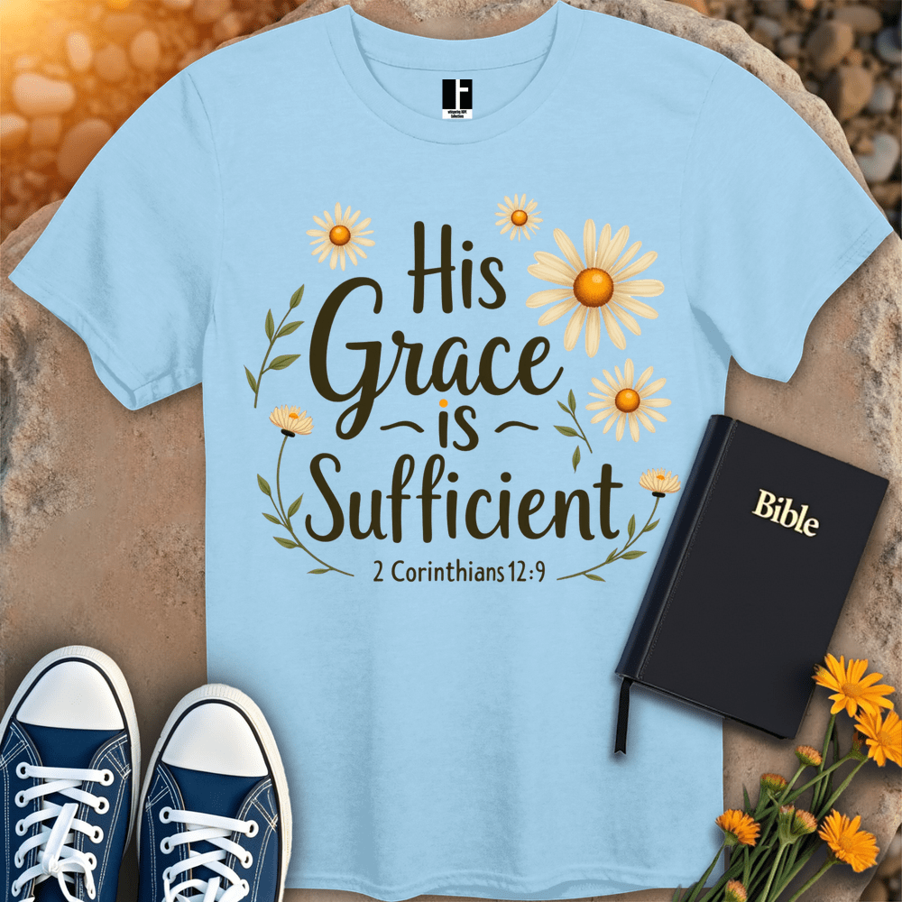 T-Shirt S / Light Blue GraceSufficient T-Shirt