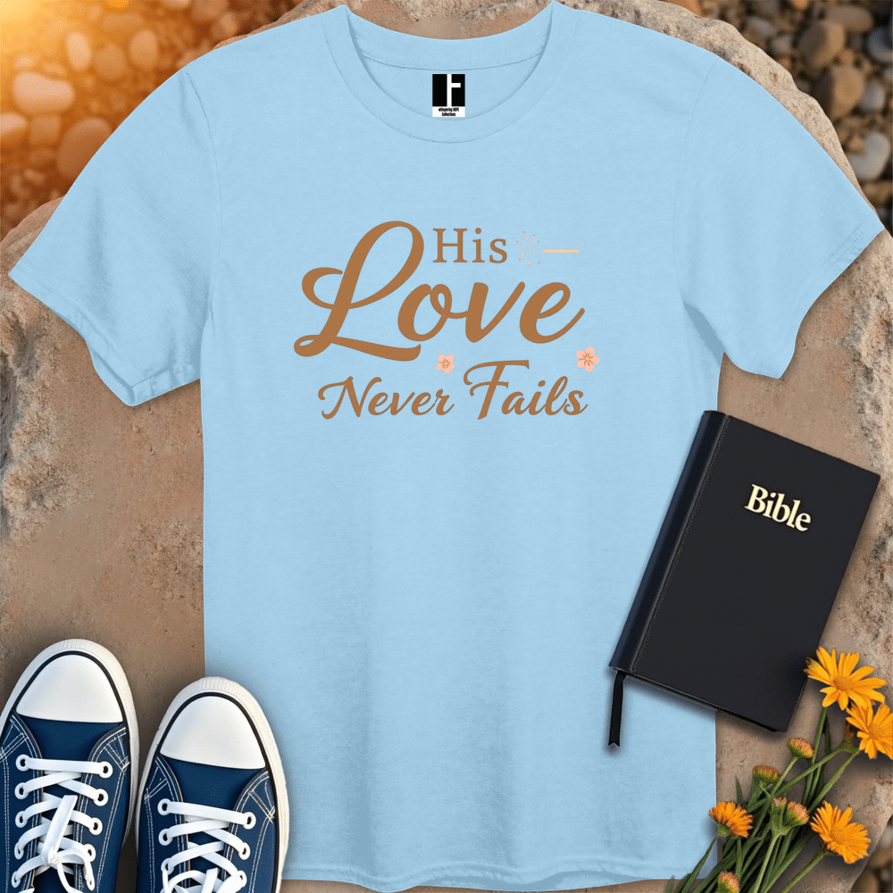 T-Shirt S / Light Blue HisLoveNeverFails T-Shirt