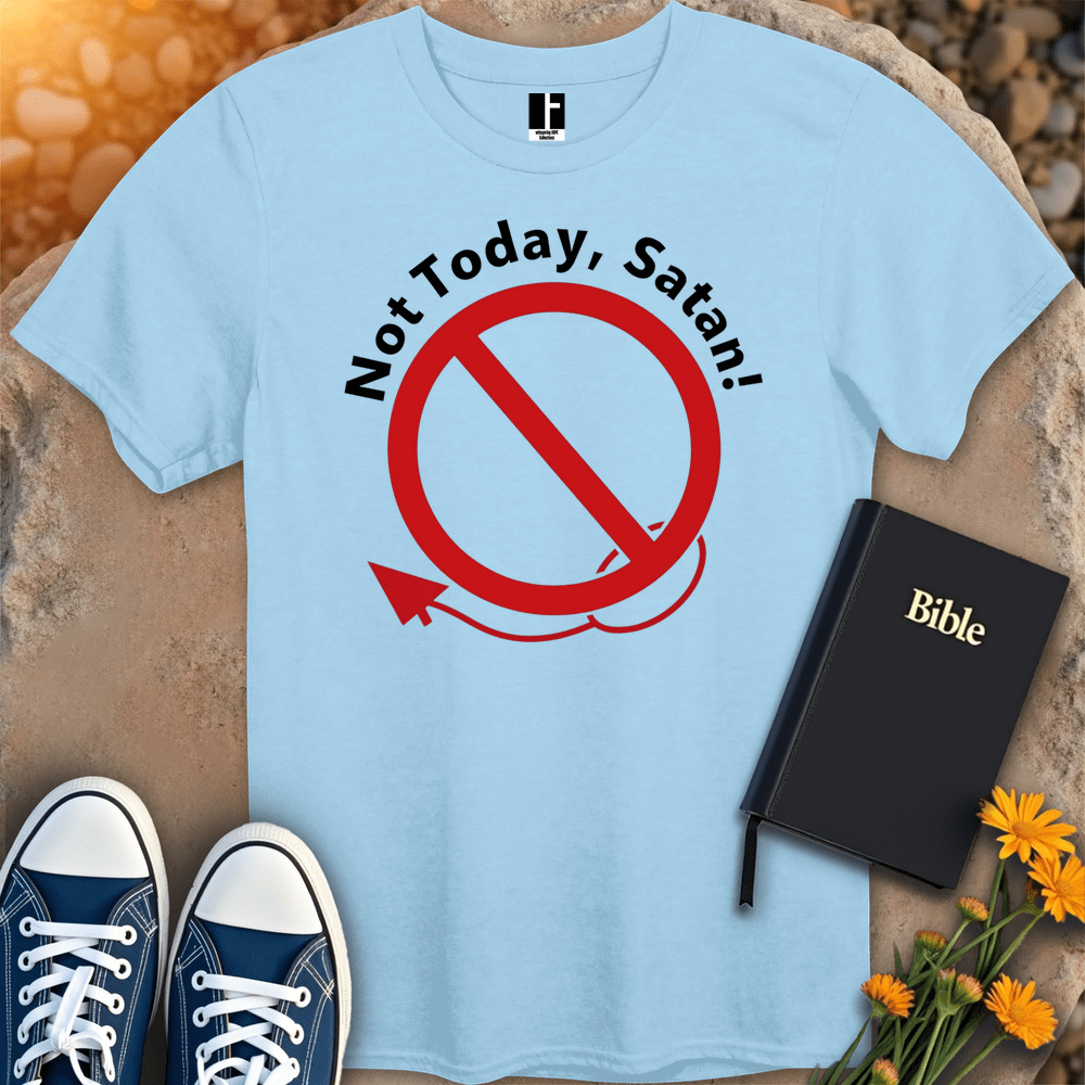 T-Shirt S / Light Blue NotTodaySatan T-Shirt