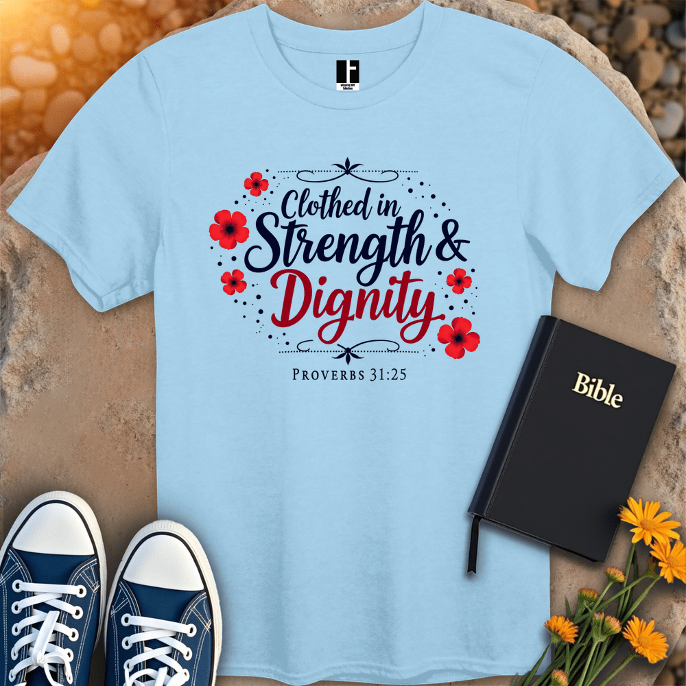 T-Shirt S / Light Blue StrengthAndDignityT-Shirt