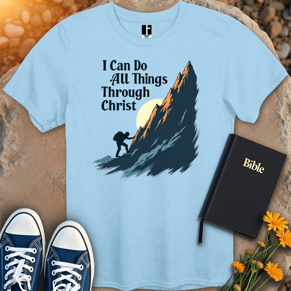 T-Shirt S / Light Blue StrengthThroughFaith T-Shirt