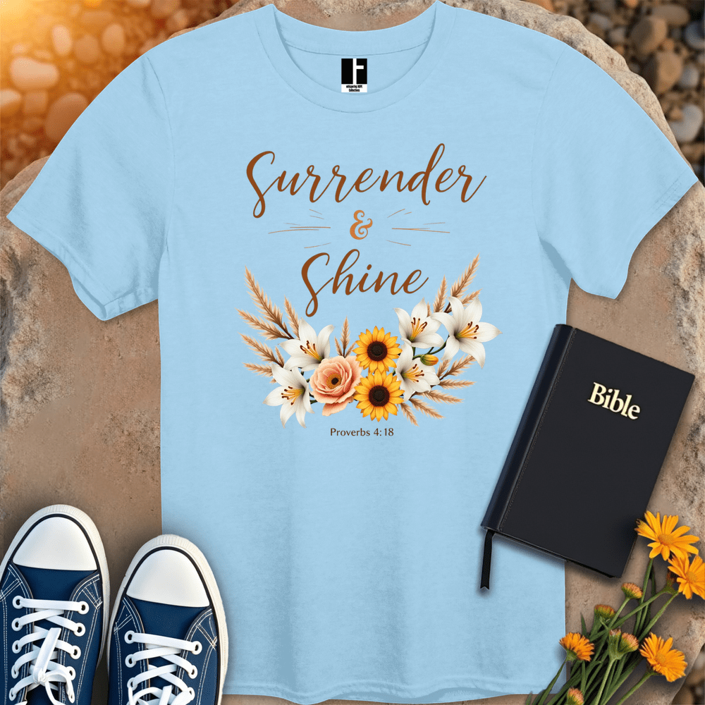 T-Shirt S / Light Blue SurrenderAndShine T-Shirt
