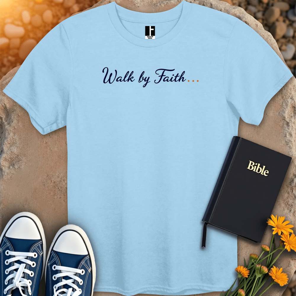 T-Shirt S / Light Blue WalkByFaith T-Shirt
