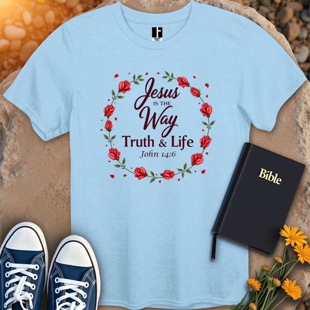 T-Shirt S / Light Blue WayTruthLifeT-Shirt