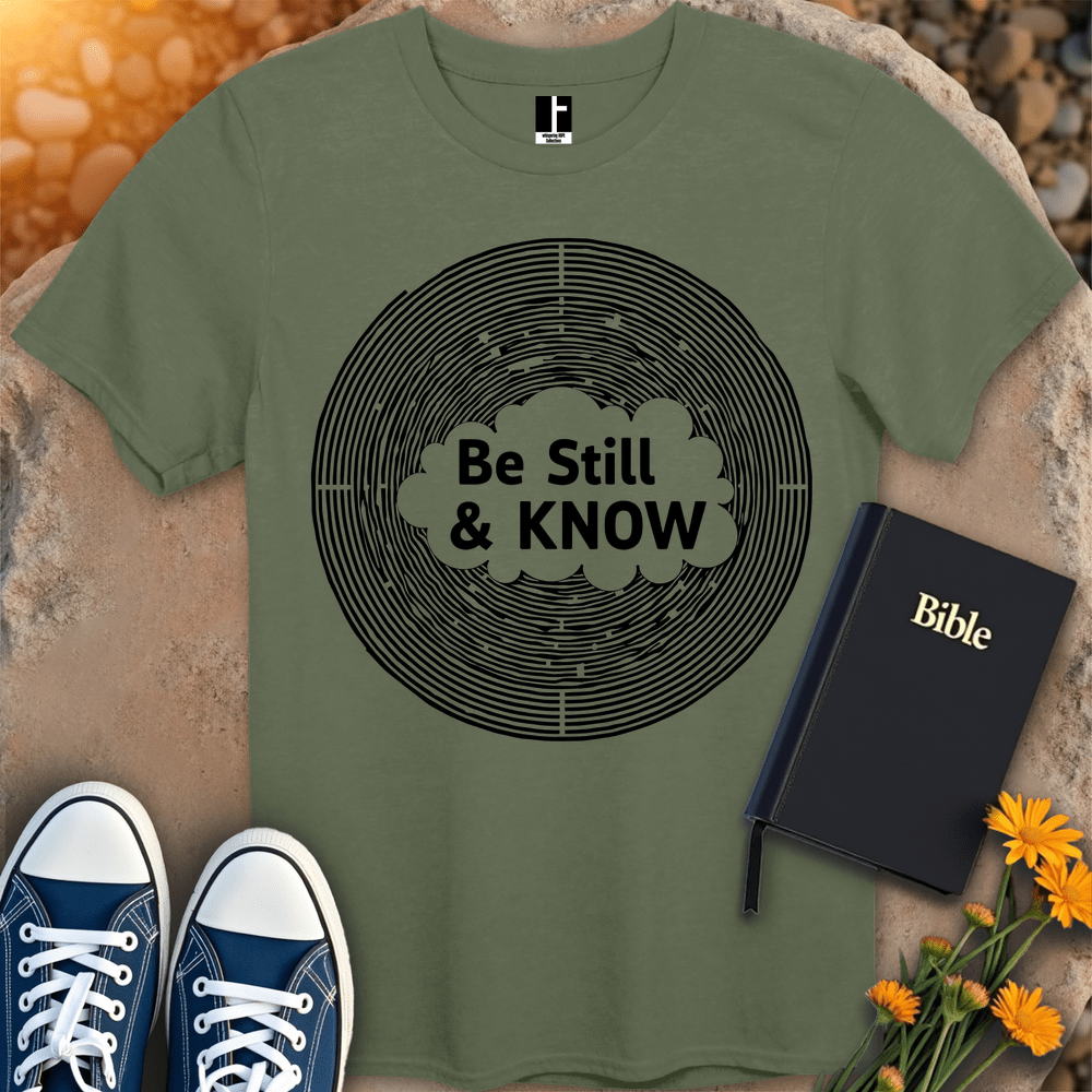 T-Shirt S / Military Green BeStillAndKnow T-Shirt