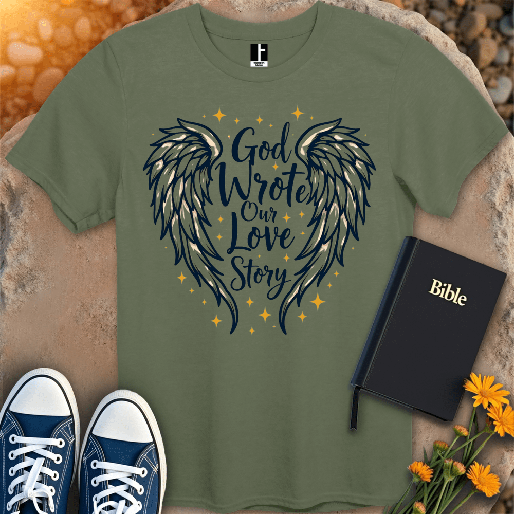 T-Shirt S / Military Green GodsLoveStory T-Shirt