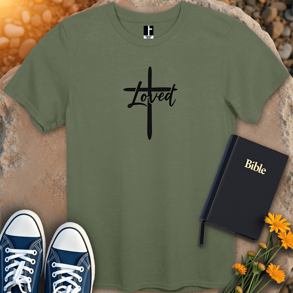 T-Shirt S / Military Green LovedCross T-Shirt