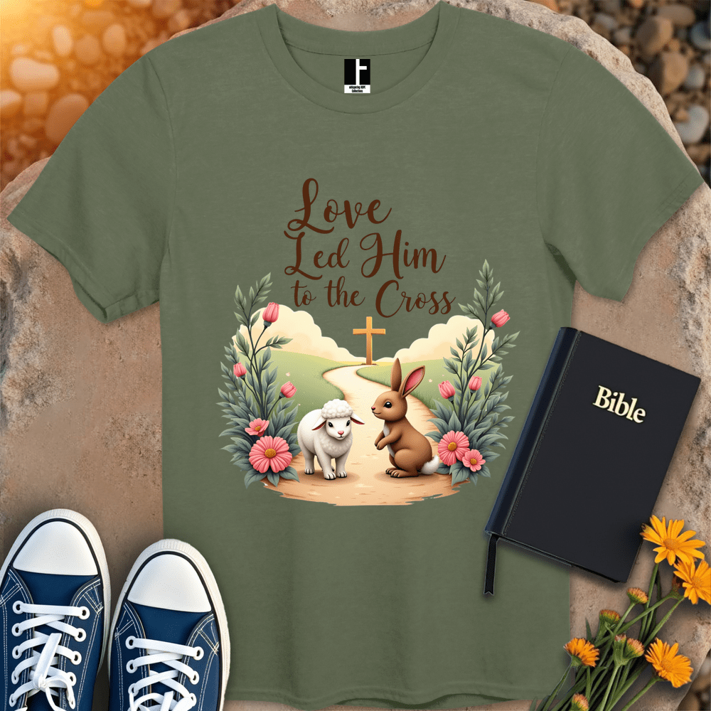 T-Shirt S / Military Green LoveLedToCross T-Shirt