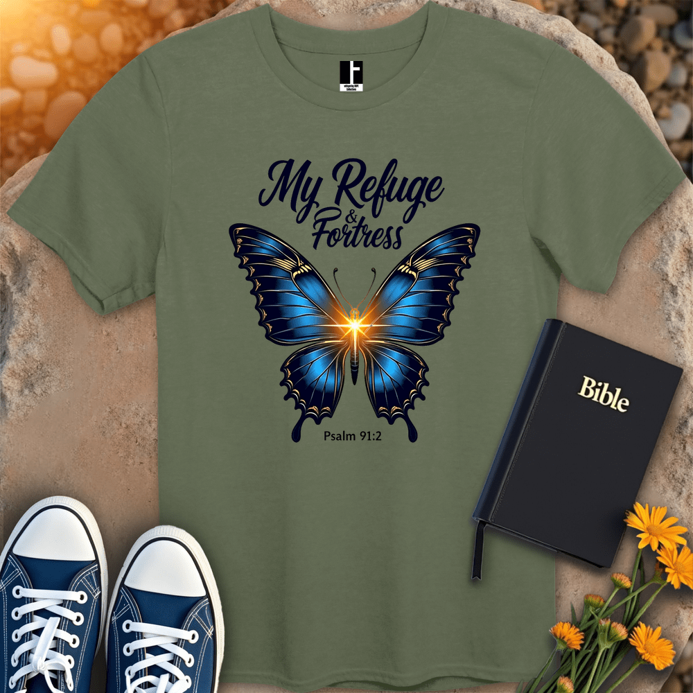 T-Shirt S / Military Green RefugeStrong T-Shirt