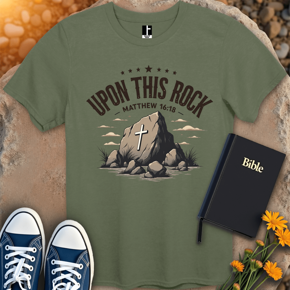 T-Shirt S / Military Green RockOfFaith T-Shirt