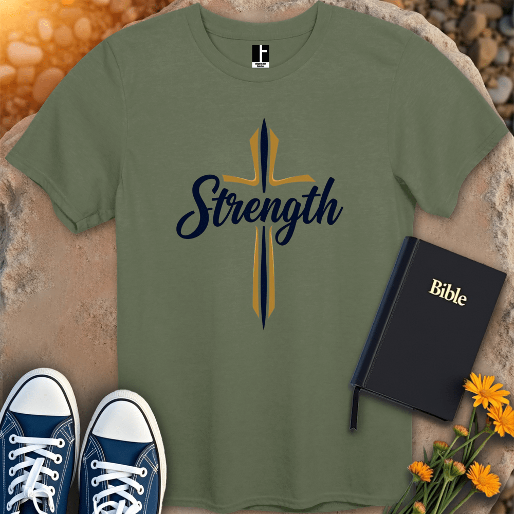 T-Shirt S / Military Green StrengthCross T-Shirt