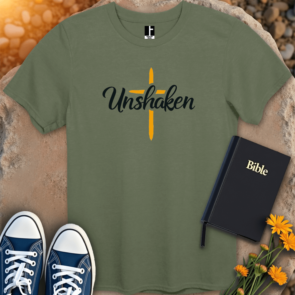T-Shirt S / Military Green UnshakenCross T-Shirt