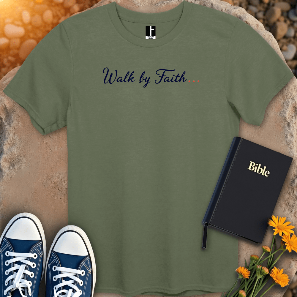 T-Shirt S / Military Green WalkByFaith T-Shirt