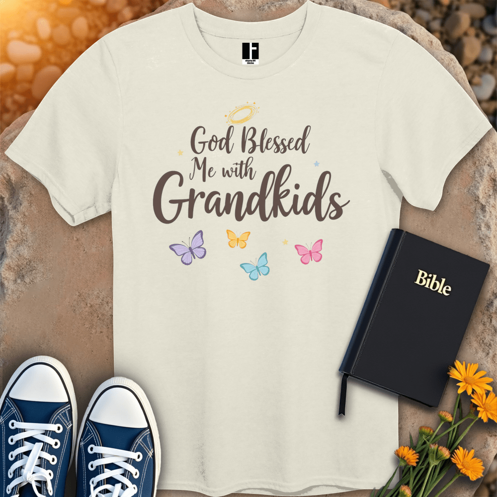 T-Shirt S / Natural BlessedWithGrandkids T-Shirt