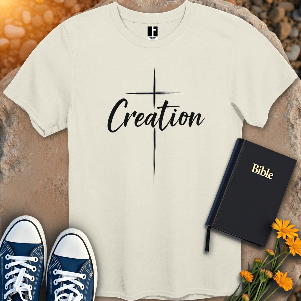T-Shirt S / Natural CreationCross T-Shirt